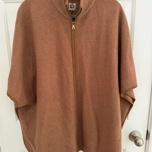 Anne Klein Tan Cape Jacket